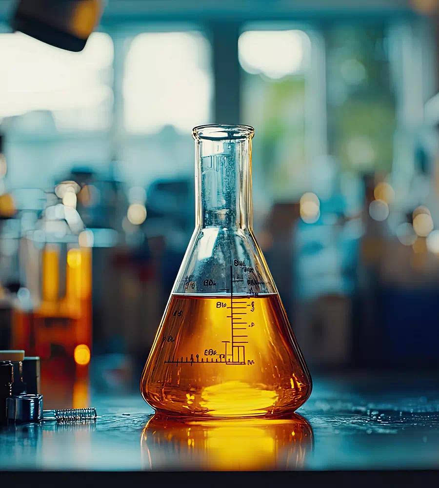 Test tube with lubricants for mechanical processes in Monza Brianza